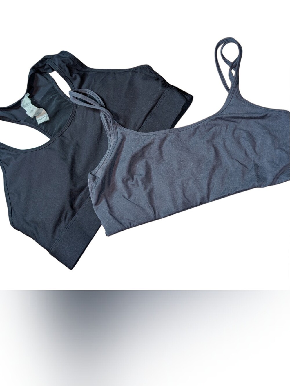 Fabletics Gray & Black Sports Bra Bundle